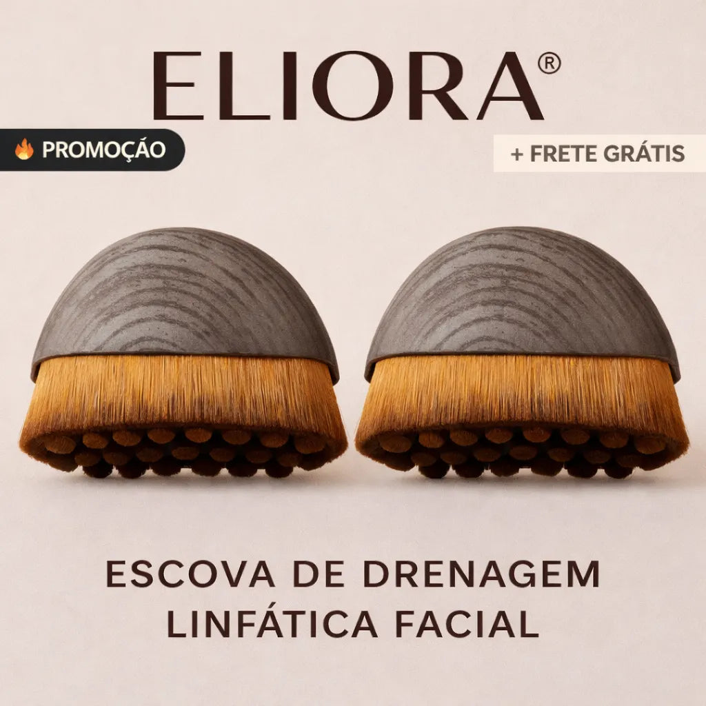 Escova Facial de Drenagem Linfática Eliora