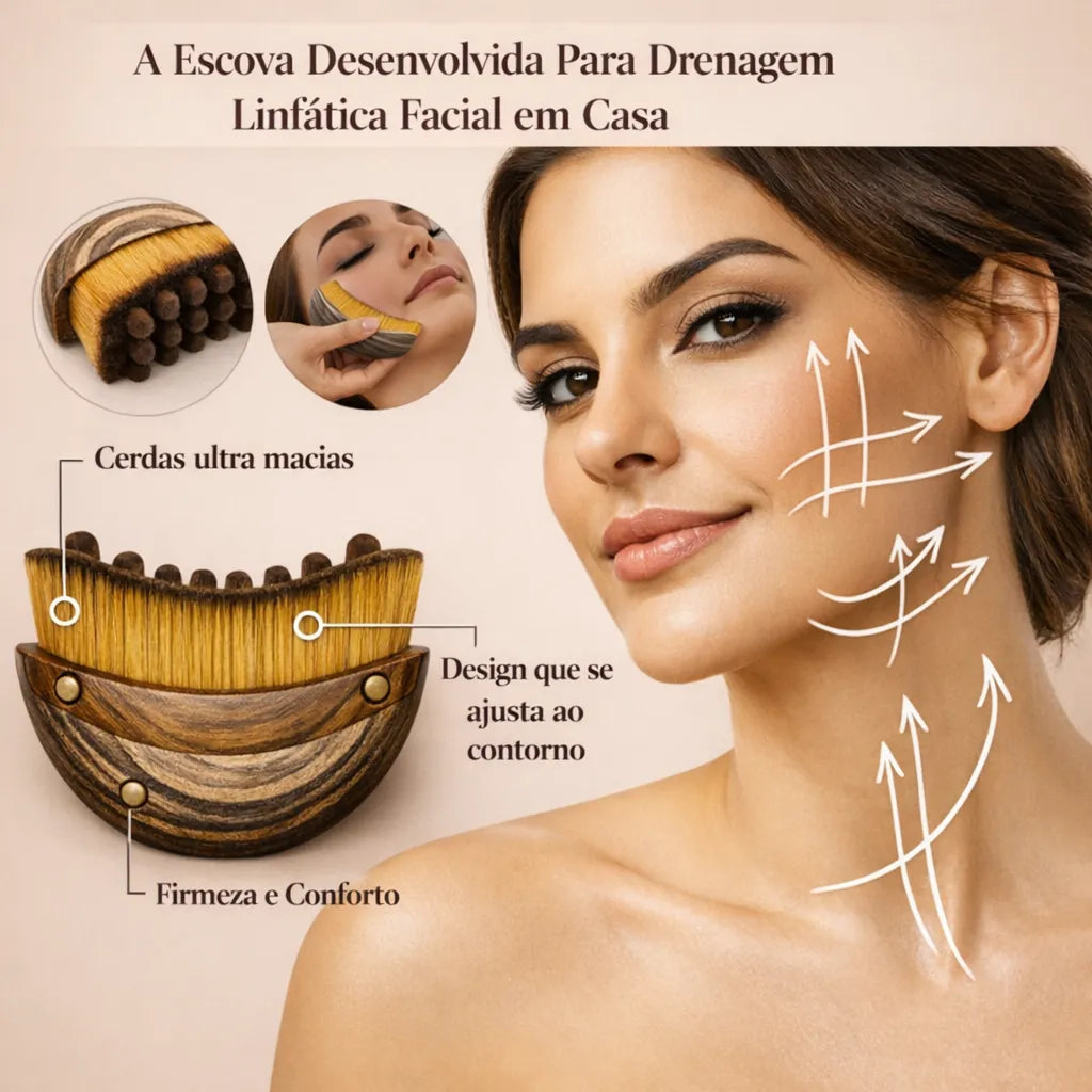 Escova Facial de Drenagem Linfática Eliora