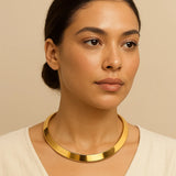 Choker Feminina Luxo ELIORA – Aro Banhado a Ouro 18k Premium