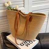 Bolsa de Palha Feminina Grande para Praia e Férias