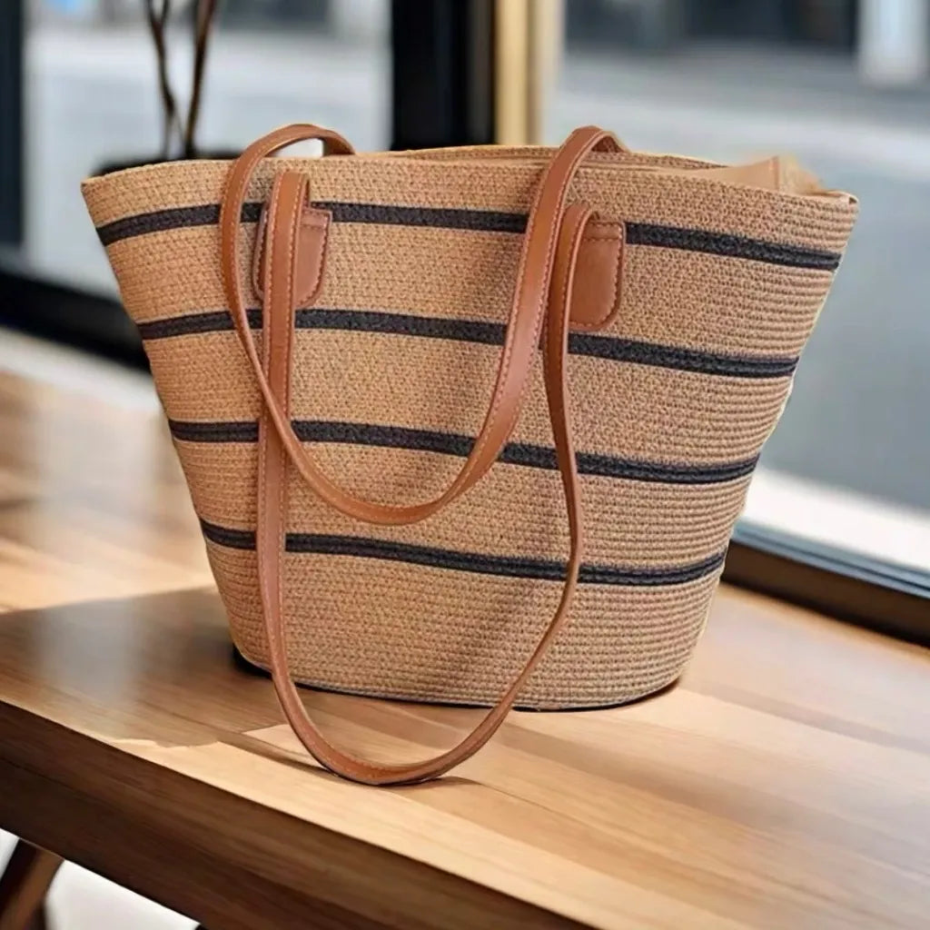 Bolsa de Palha Feminina Grande – Moda Praia 2025