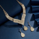 Conjunto de Joias Femininas Gota Strass Prateado – ELIORA Luxo e Elegância