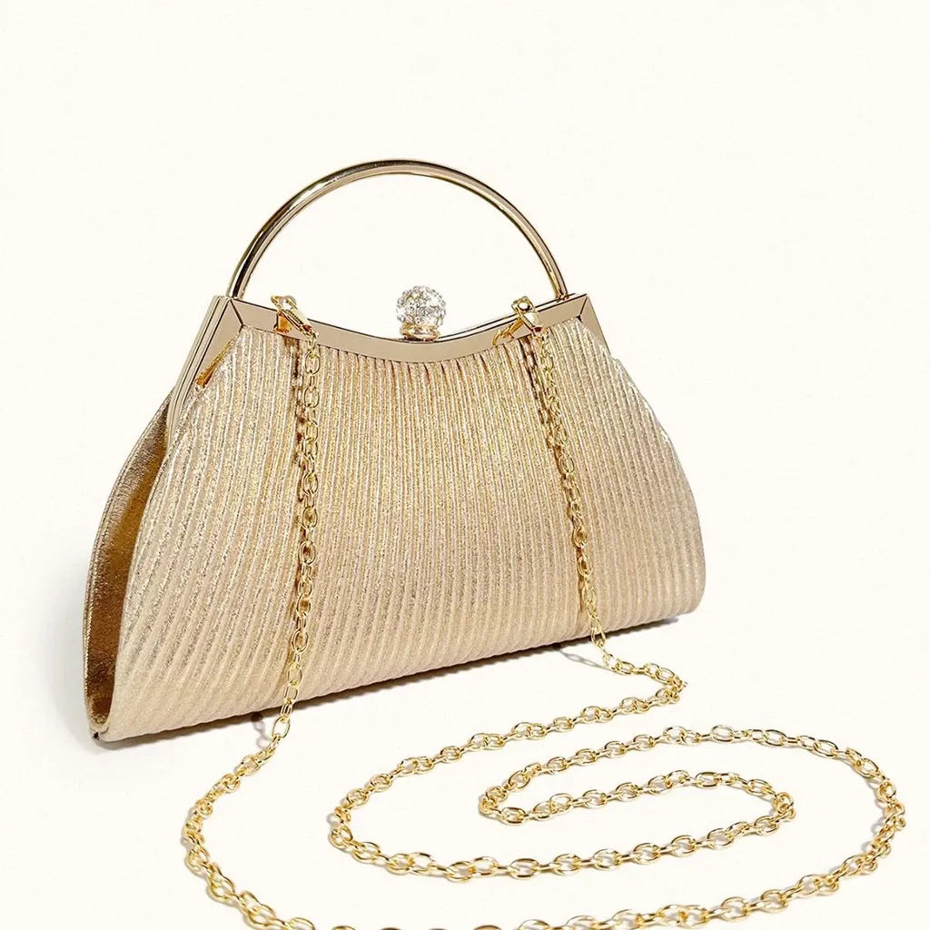 Bolsa Clutch Festa ELIORA – Alça Transversal Luxo para Casamento e Jantar