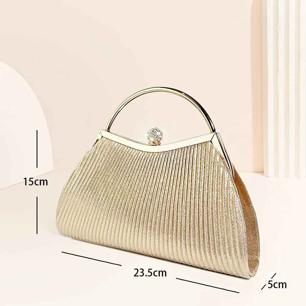 Bolsa Clutch Festa ELIORA – Alça Transversal Luxo para Casamento e Jantar