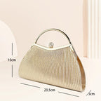 Bolsa Clutch Festa ELIORA – Alça Transversal Luxo para Casamento e Jantar