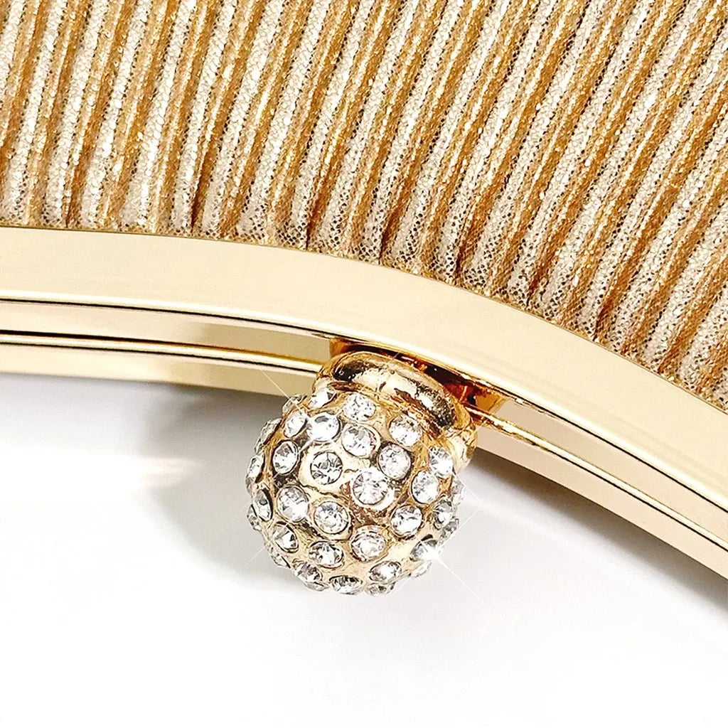 Bolsa Clutch Festa ELIORA – Alça Transversal Luxo para Casamento e Jantar