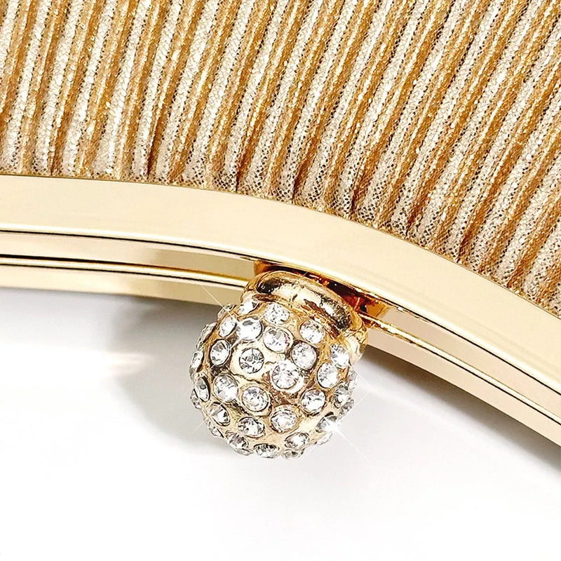 Bolsa Clutch Festa ELIORA – Alça Transversal Luxo para Casamento e Jantar