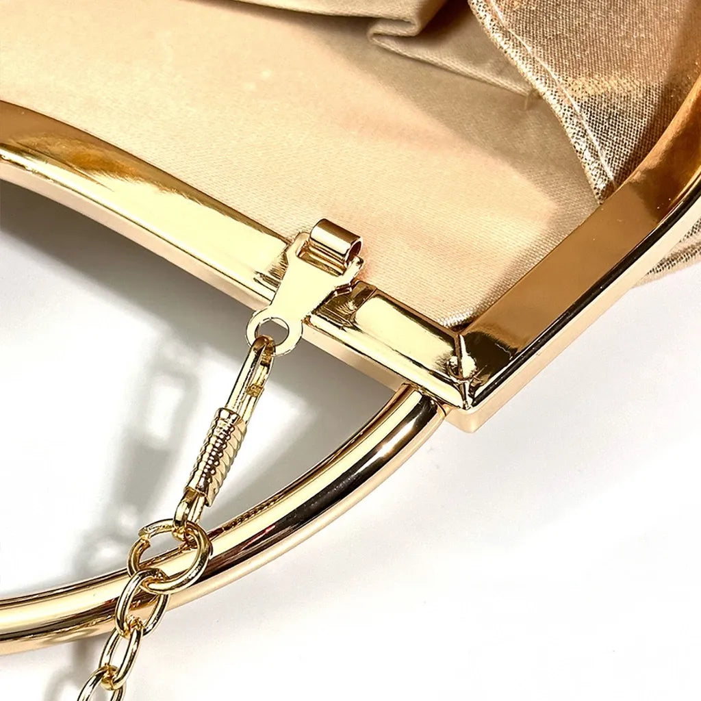 Bolsa Clutch Festa ELIORA – Alça Transversal Luxo para Casamento e Jantar