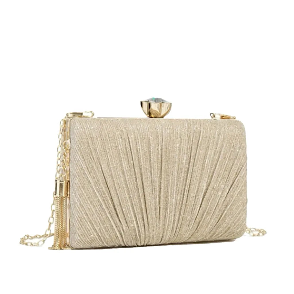 Bolsa Clutch Feminina Luxo ELIORA – Festa, Casamento e Jantar Elegante